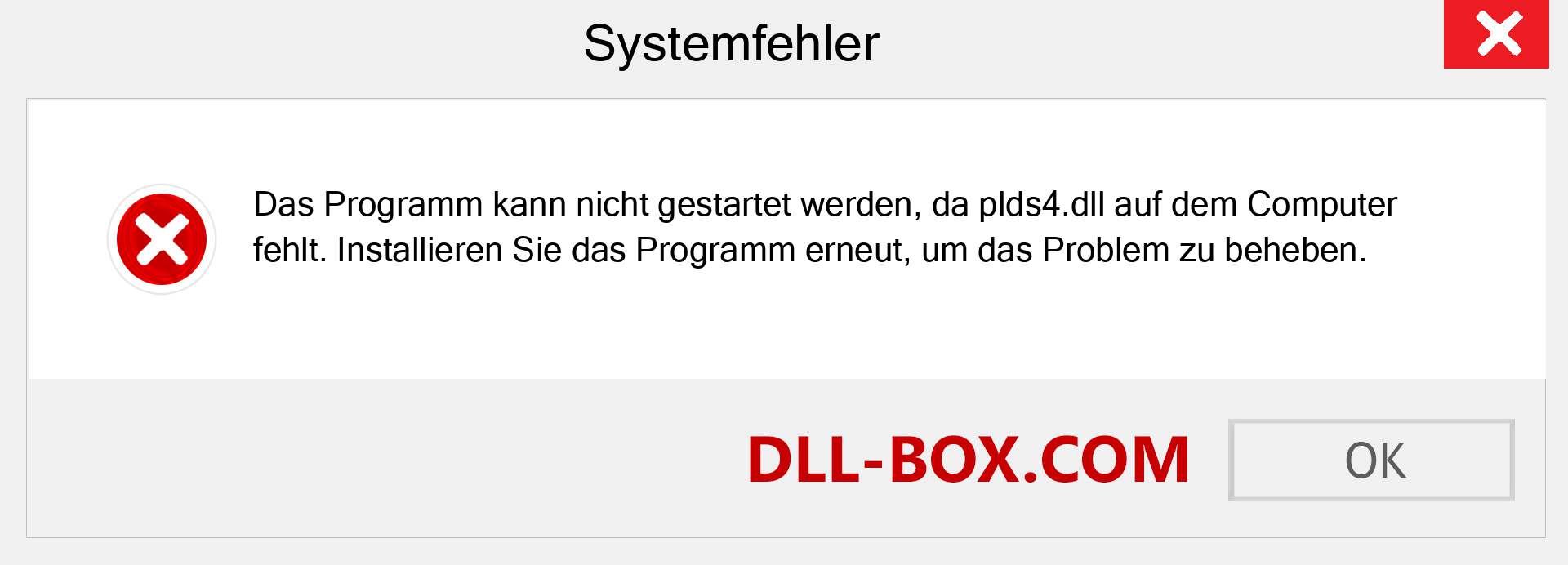 plds4.dll-Datei fehlt?. Download für Windows 7, 8, 10 - Fix plds4 dll Missing Error unter Windows, Fotos, Bildern