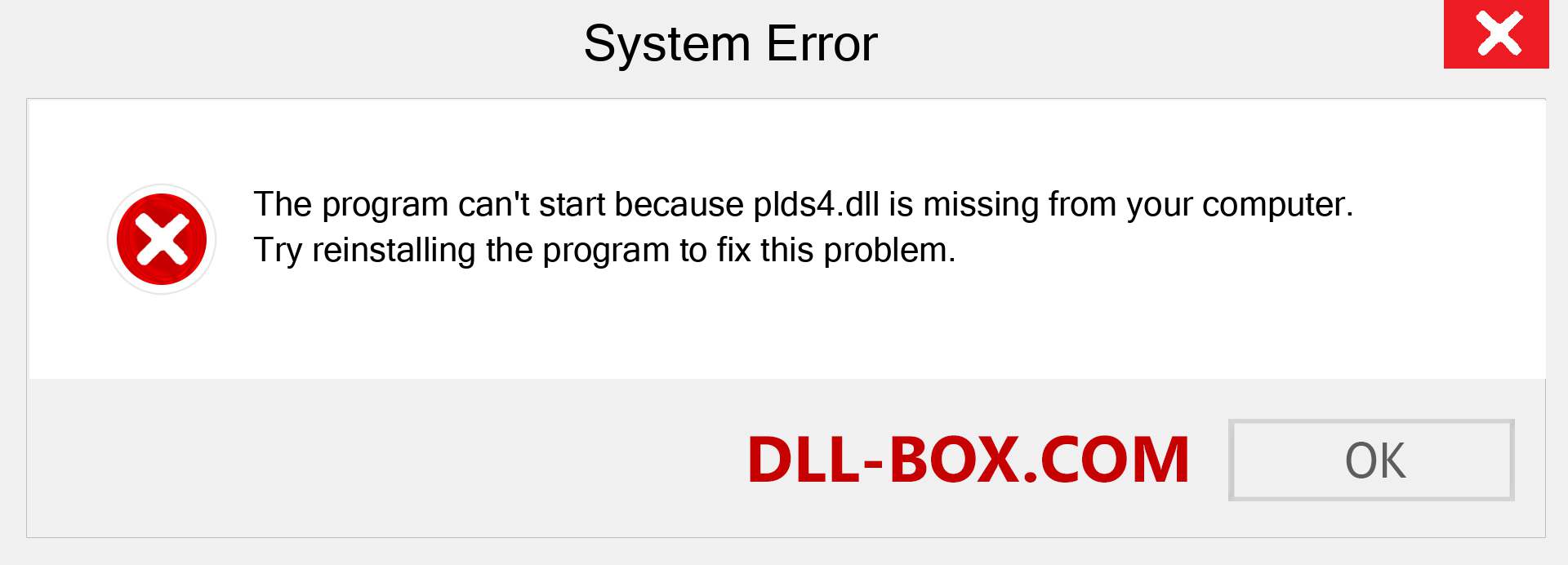  plds4.dll file is missing?. Download for Windows 7, 8, 10 - Fix  plds4 dll Missing Error on Windows, photos, images