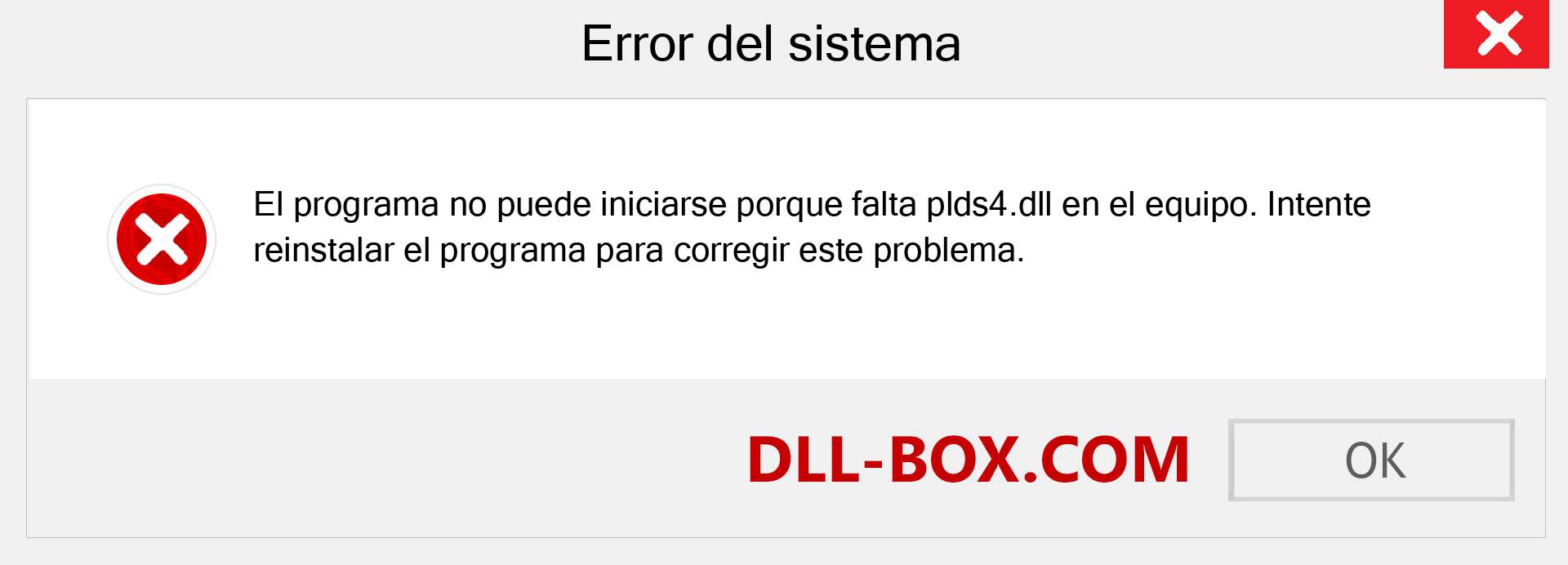 ¿Falta el archivo plds4.dll ?. Descargar para Windows 7, 8, 10 - Corregir plds4 dll Missing Error en Windows, fotos, imágenes