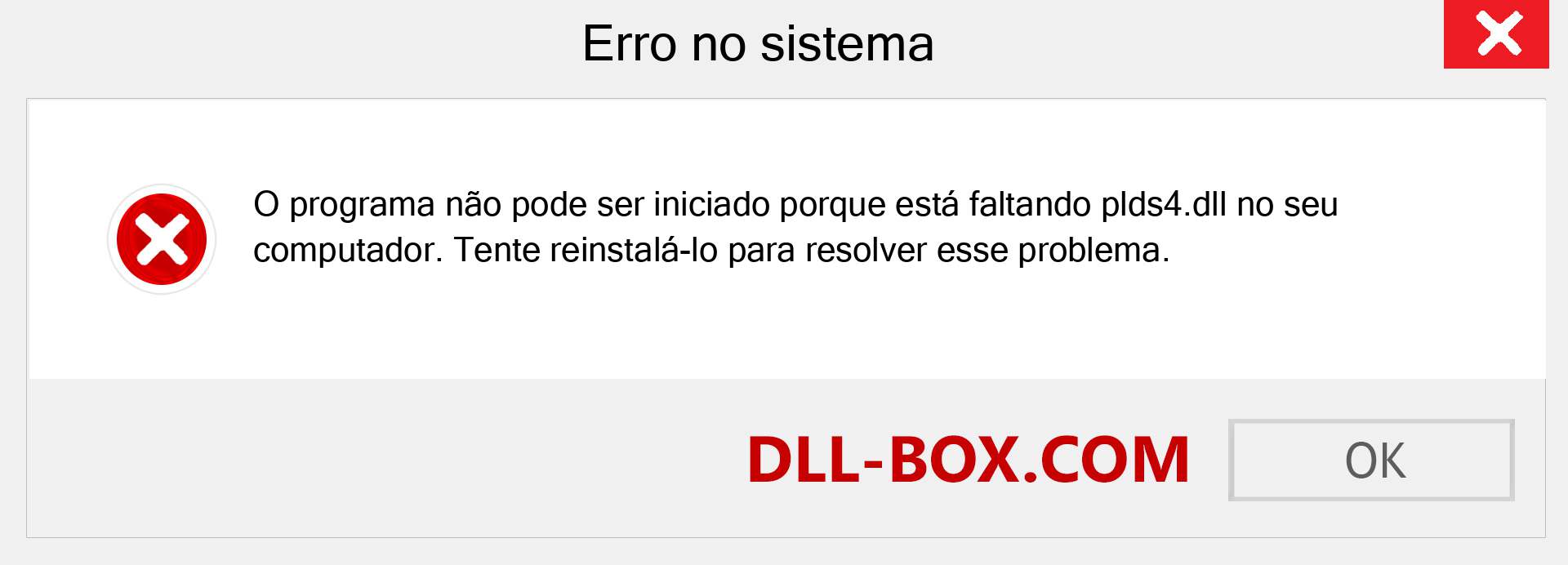 Arquivo plds4.dll ausente ?. Download para Windows 7, 8, 10 - Correção de erro ausente plds4 dll no Windows, fotos, imagens